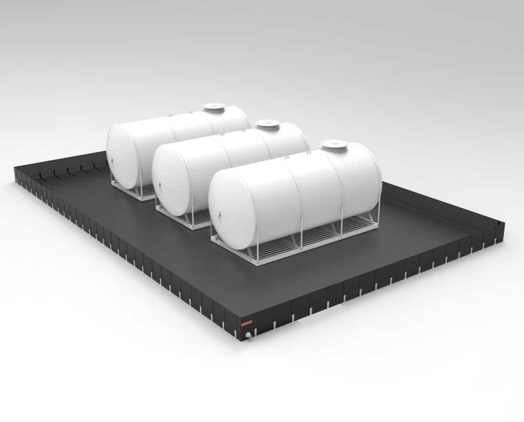 Dique De Contención Para Derrames (Modelo De Platinas En L)